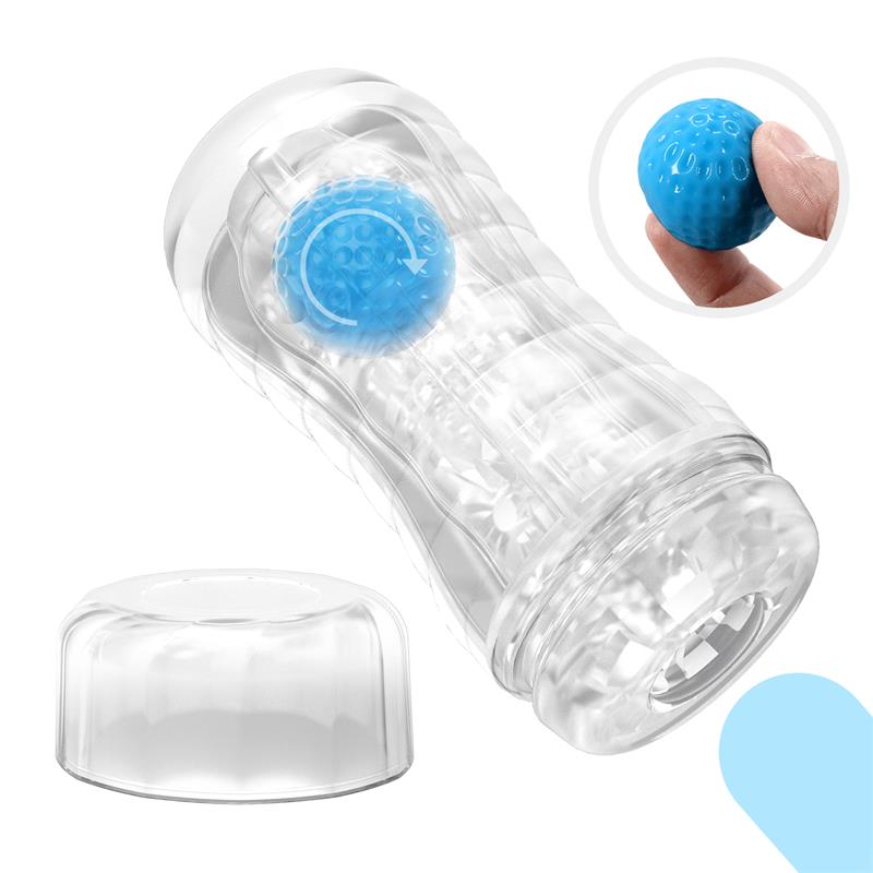 Planet Ball Rolling Masturbator Cup Blue