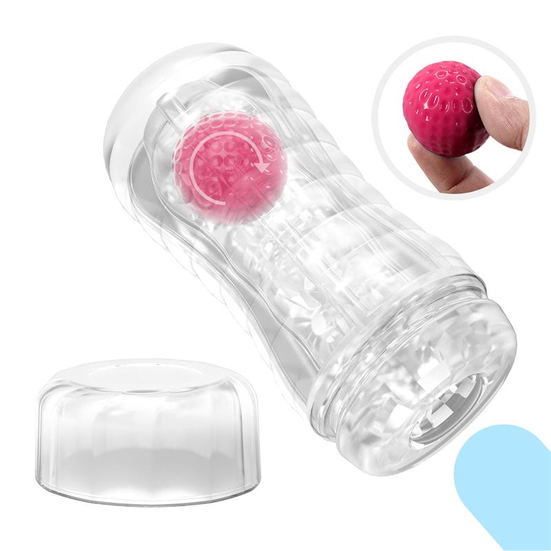 Black Hole Ball Rolling Masturbator Cup Pink