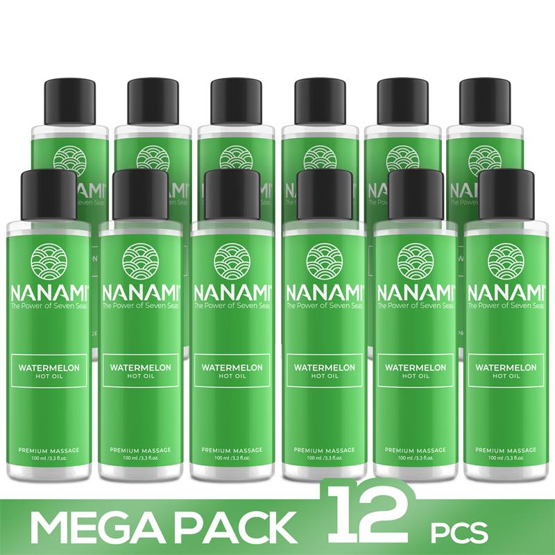 Pack 12 Hot Oil Massage Watermelon Aroma 100 ml