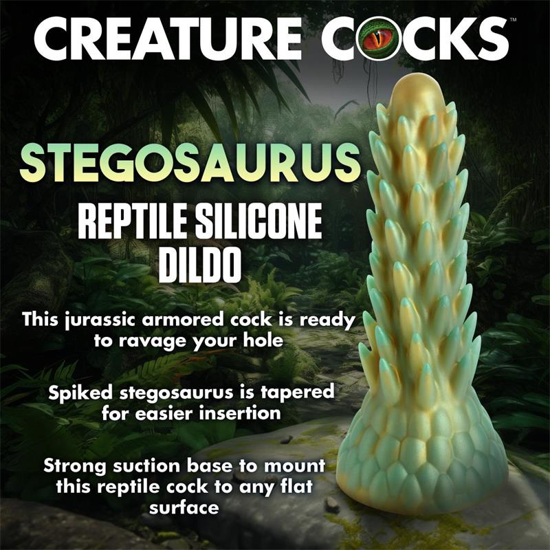 Stegosaurus Spiky Reptile Dildo