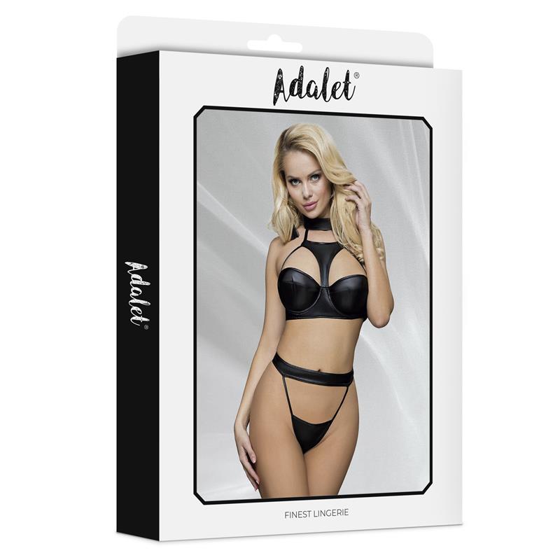 Addis Bra Set with Choker and High Waisted Thong