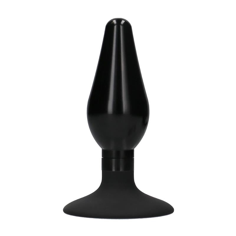 Butt Plug Set Pointed Large Suction Cup Black