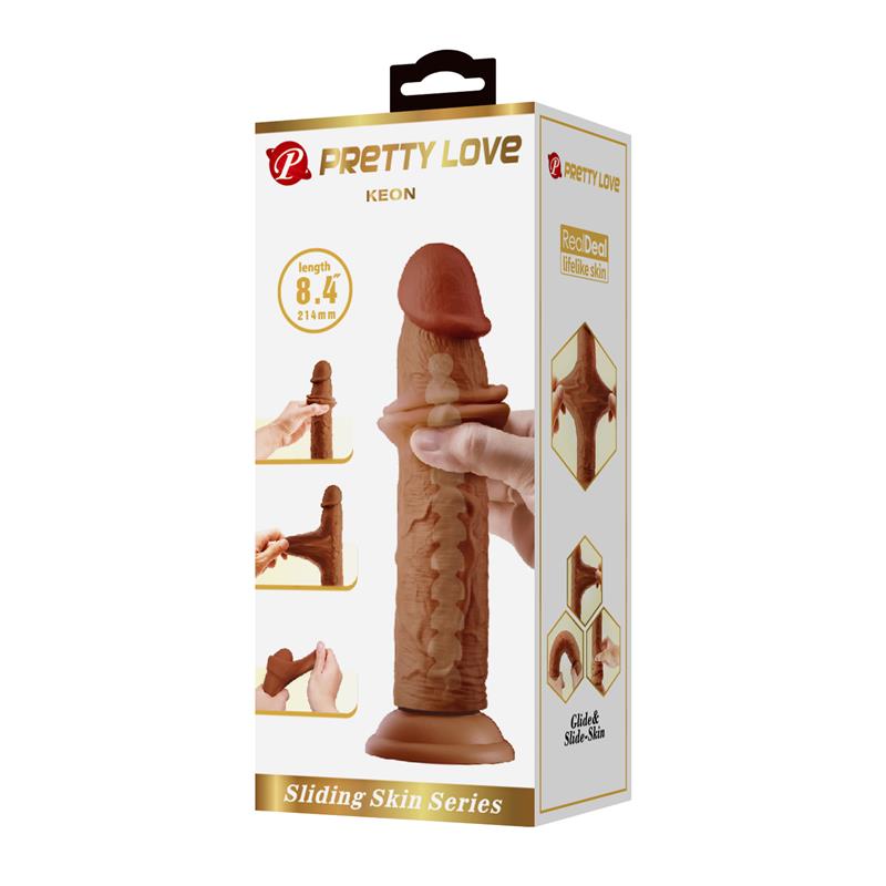 Sliding Skin Realistic Dildo 214 cm