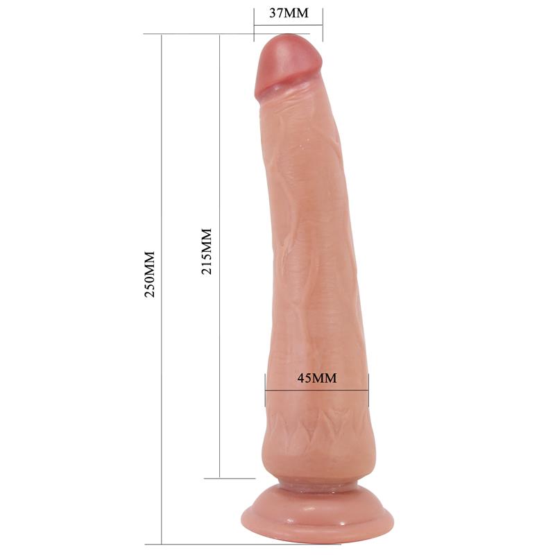 Sliding Skin Realistic Dildo Tan 25 cm