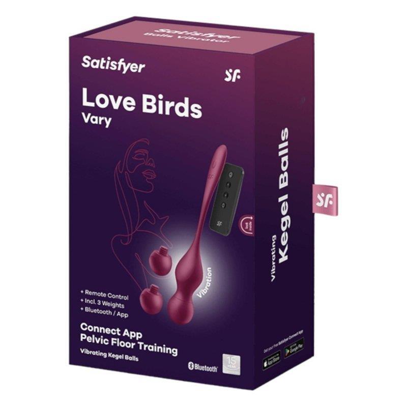 Love Birds Vary Connect App Wine Red