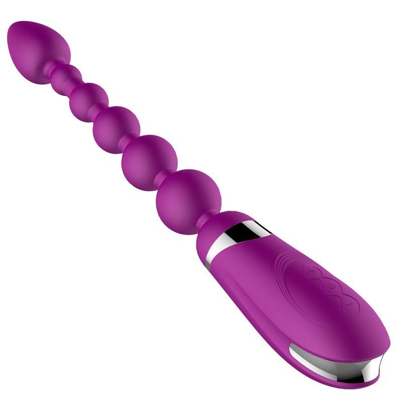 No Five Bendable Anal Beads and Vibrator USB Silicone