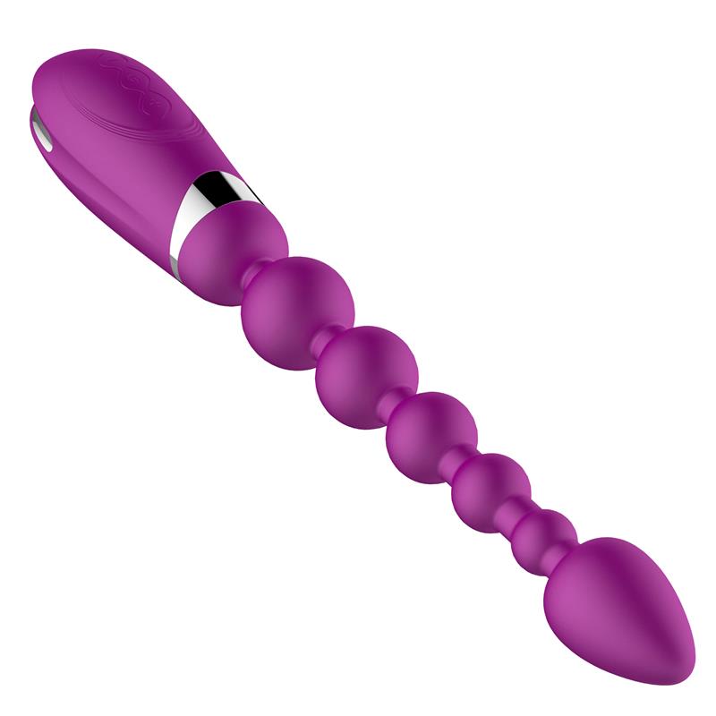 No Five Bendable Anal Beads and Vibrator USB Silicone