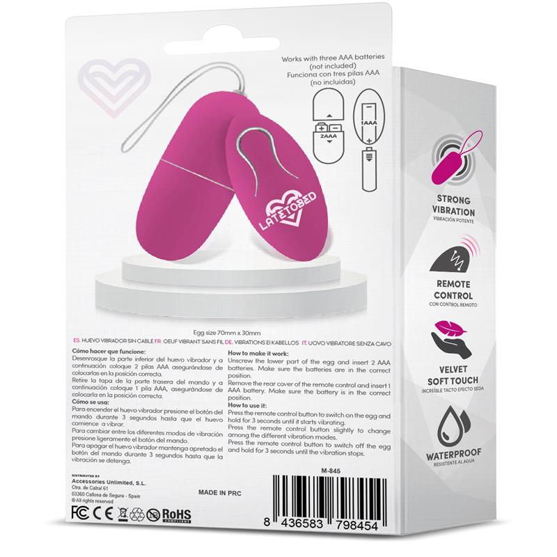 Ecopurple Vibrating Egg with Remote Control