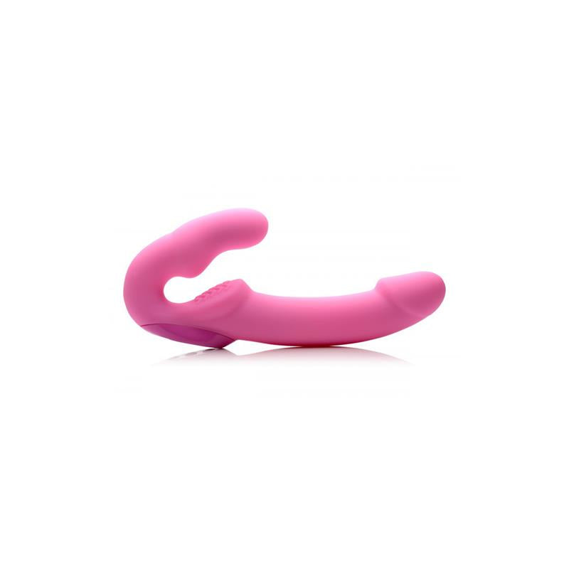 Urge Strapless Strap On Vibrator Pink