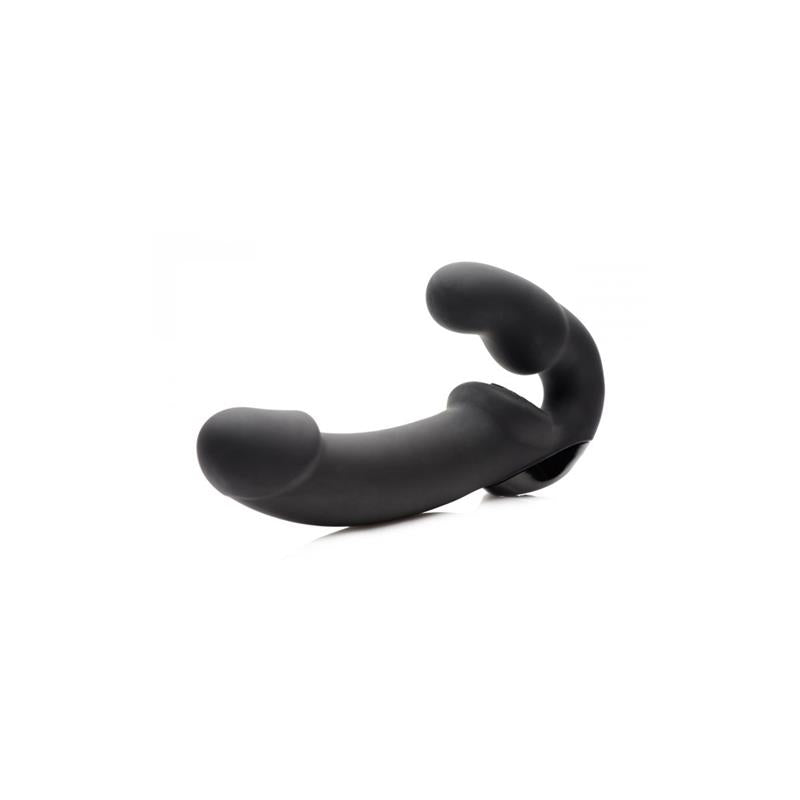 Urge Strapless Strap On Vibrator Black