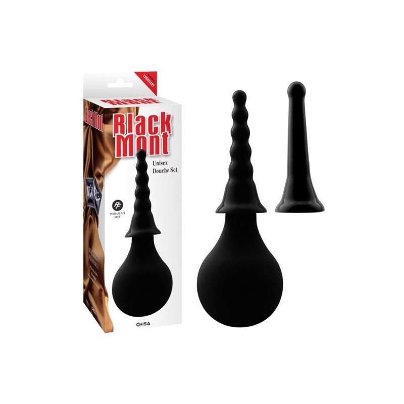 Anal Douche Set 15 cm Black