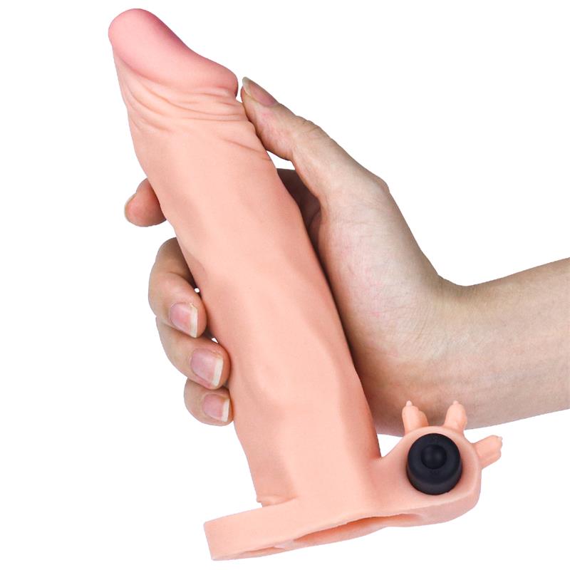 Penis Sleeve with Vibration Add 2 Pleasure X Tender Flesh