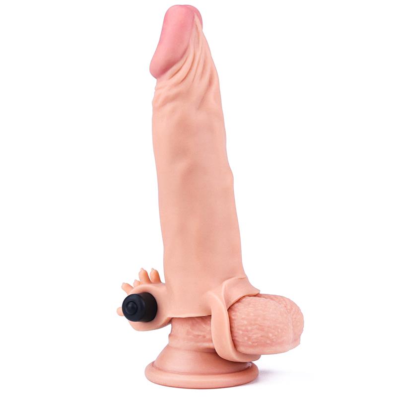 Penis Sleeve with Vibration Add 2 Pleasure X Tender Flesh