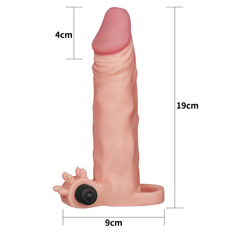 Penis Sleeve with Vibration Add 2 Pleasure X Tender Flesh