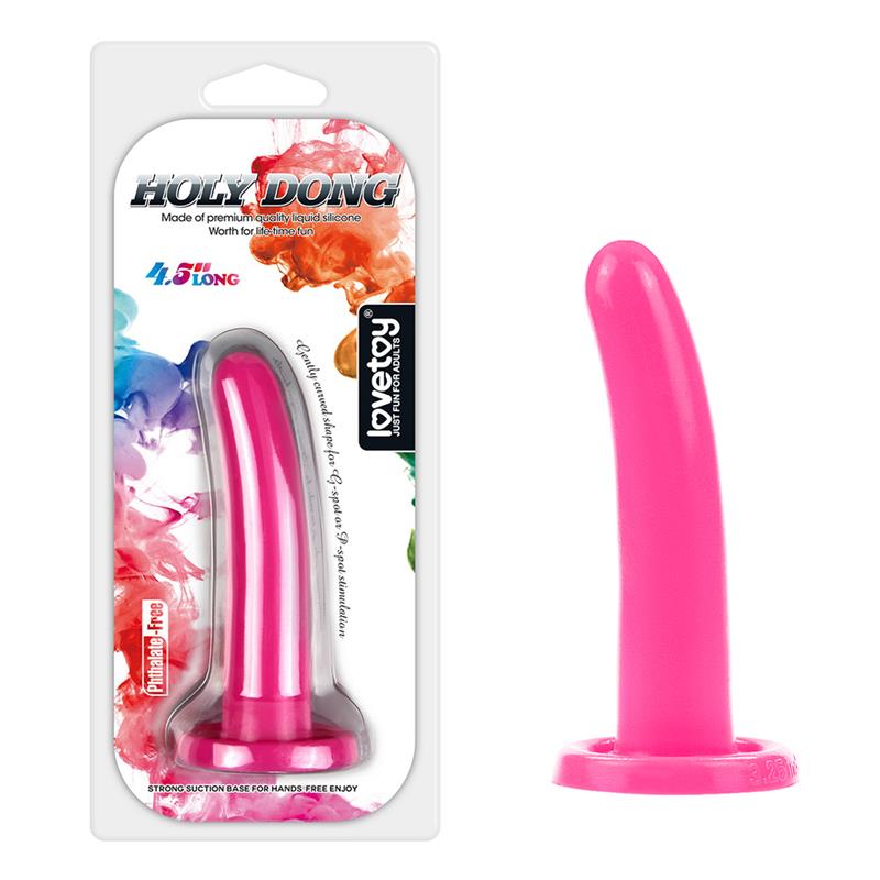 Stimulator Holy Dong 45 Liquid Silicone Pink