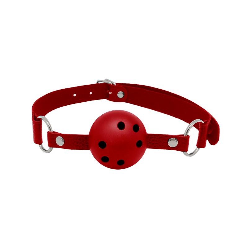 Discretion Breathable Gag Red