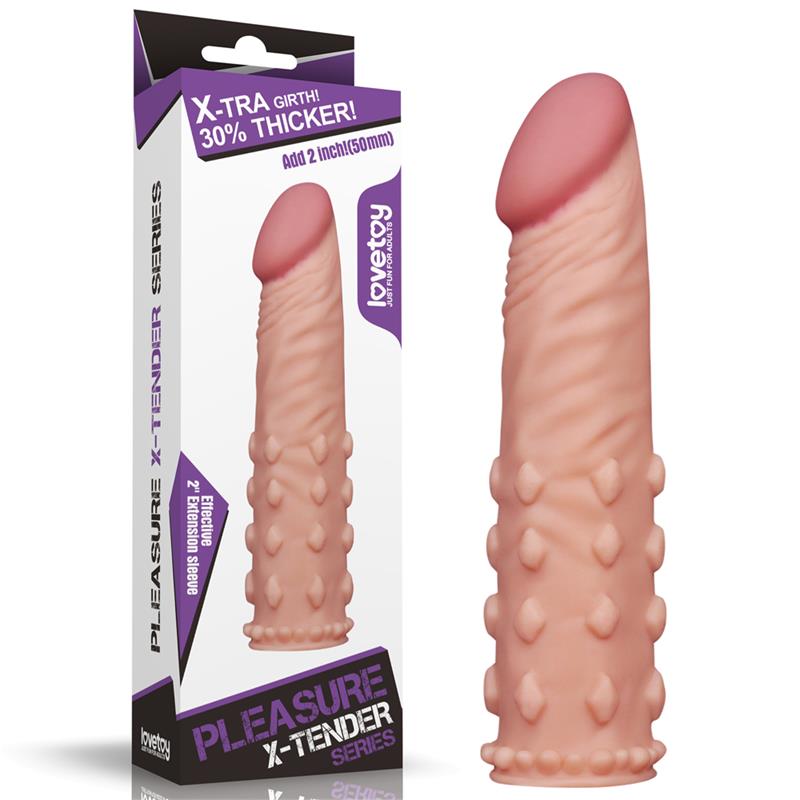 Penis Sleeve Add 2 Pleasure X Tender Flesh