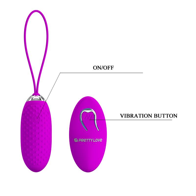 Vibrating Egg Joanna USB Purple