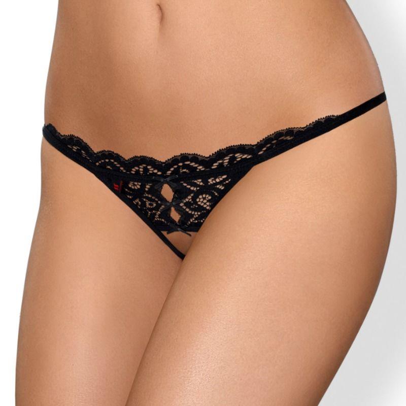 831 THC 1 Crotchless Thong Size L XL