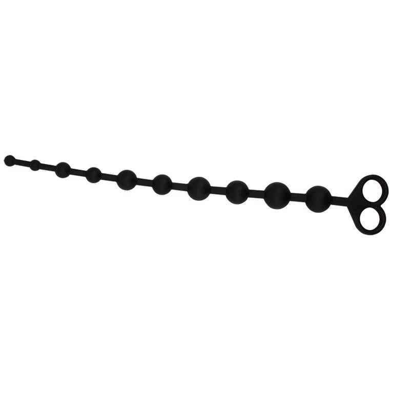 Boyfriend Beads 308 x 24 cm Silicone Black