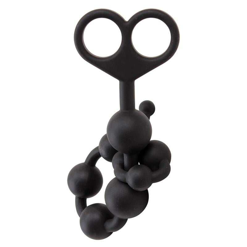 Boyfriend Beads 308 x 24 cm Silicone Black