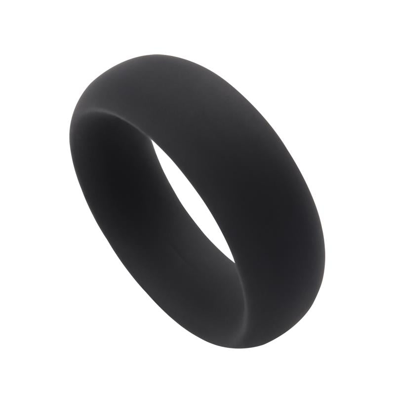 Infinity Silicone Ring L Black