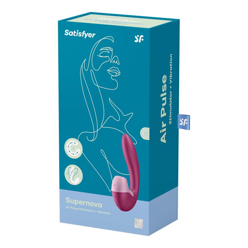 Supernova Clitoris Sucker and Vibe Super Flexible USB Berry