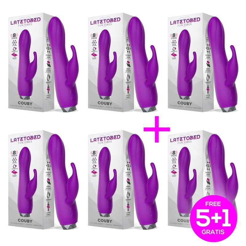 Pack 51 Couby Rabbit Vibe Silicone Purple