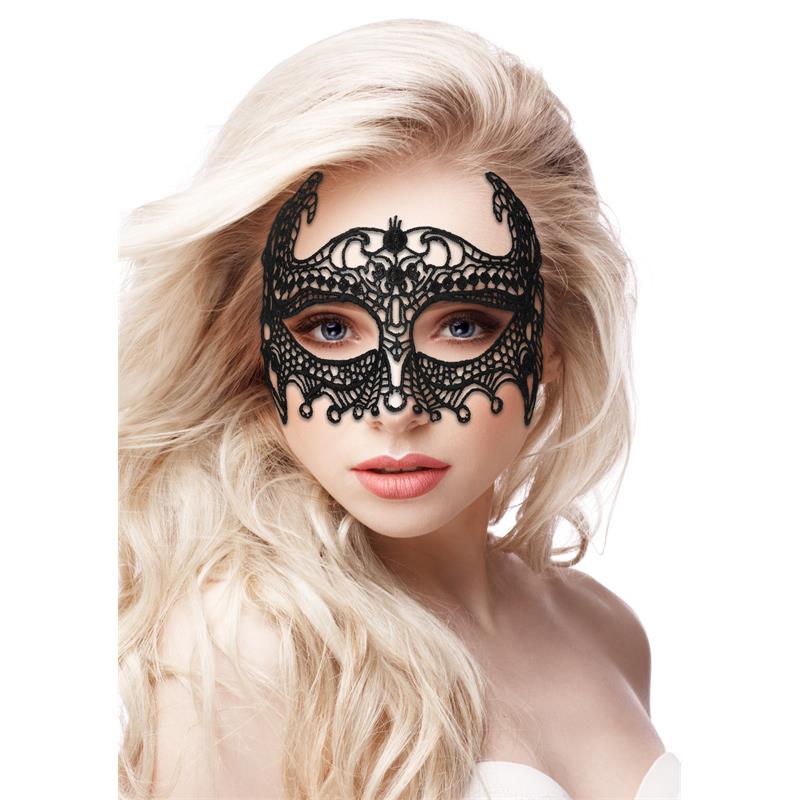 Empress Black Lace Mask Black