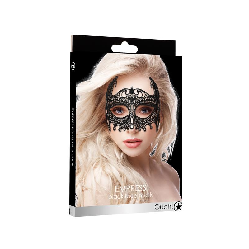 Empress Black Lace Mask Black