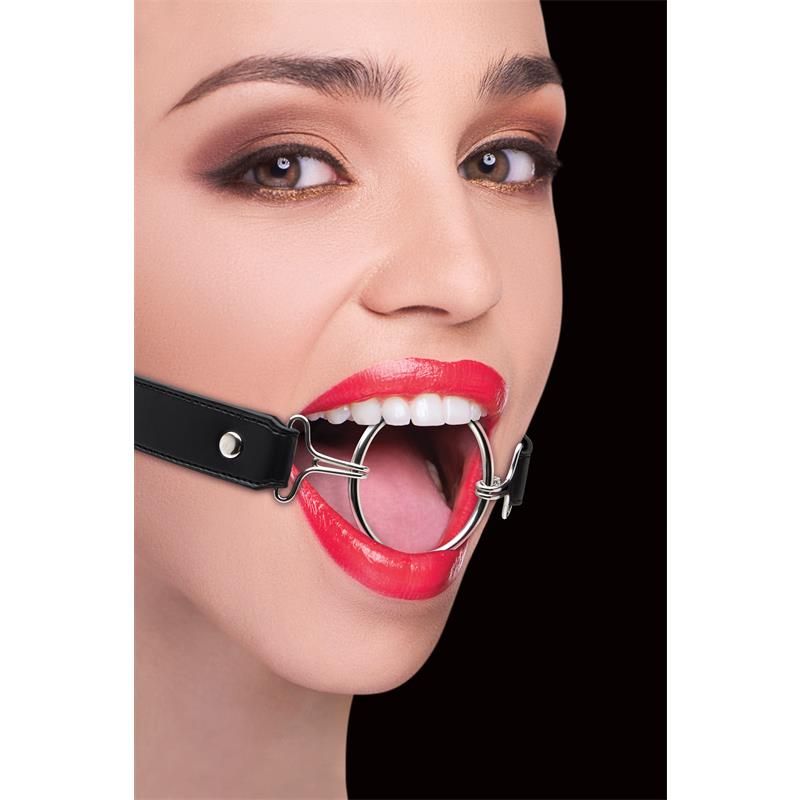 Shots Ouch Ring Gag XL Black