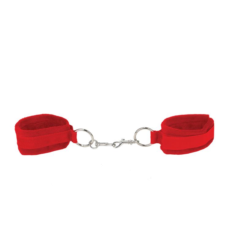 Shots Ouch Velcro Cuffs Red