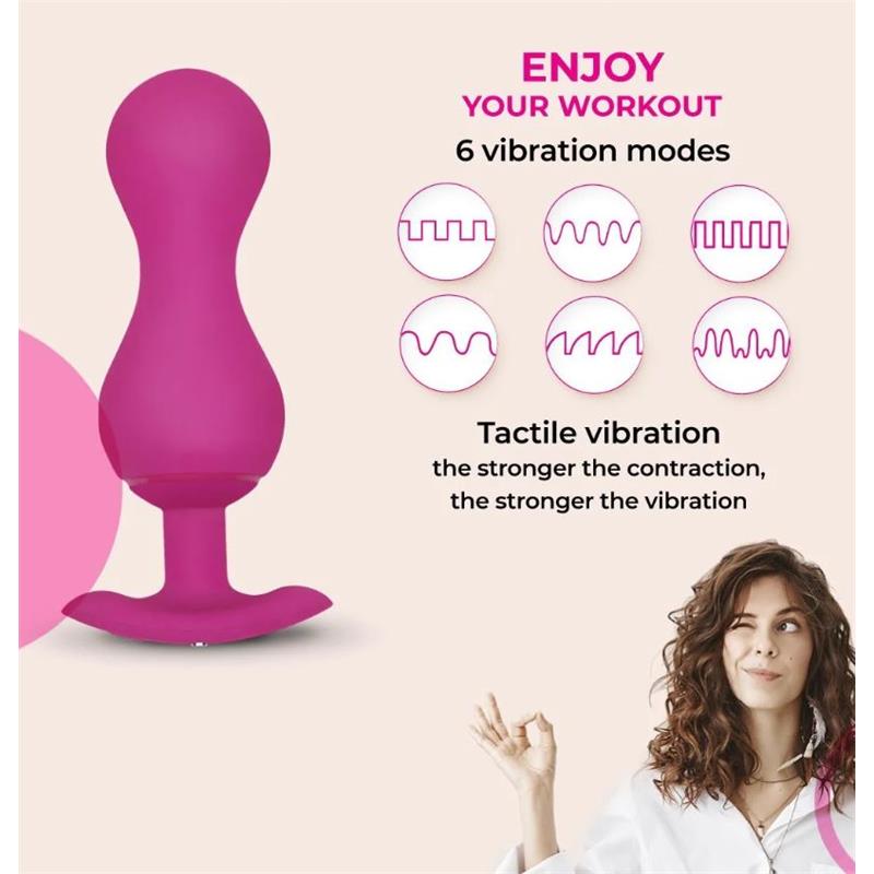 Gballs 3 Kegel Balls with App Petal Rose