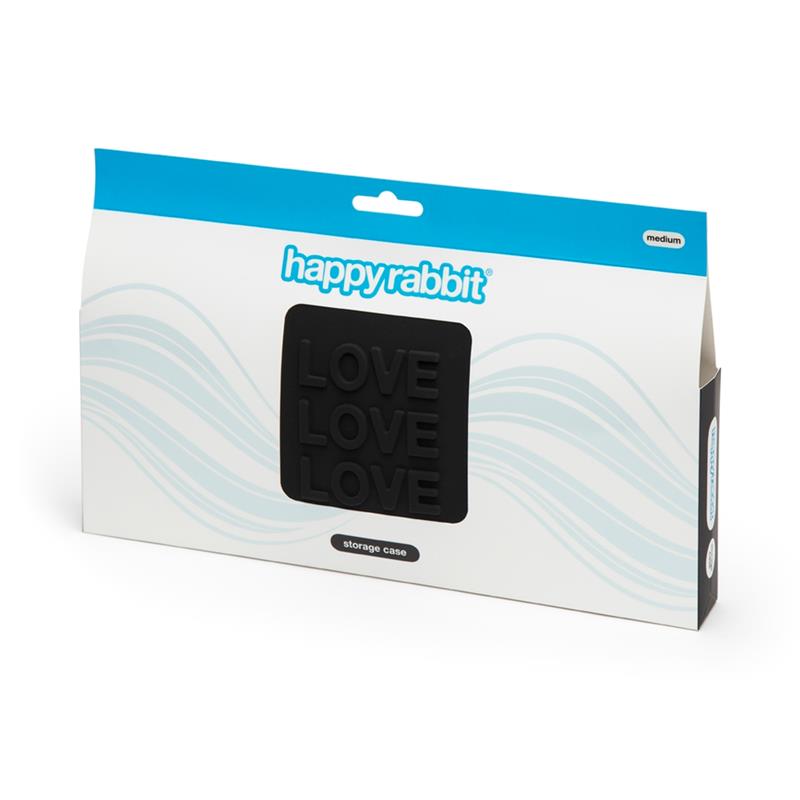 LOVE Storage Zip Bag Medium Black