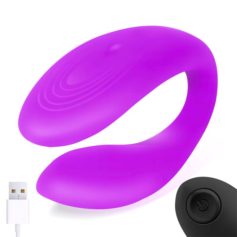 Roomie Couples Vibrator Unibody Liquid Silicone Remote Control USB