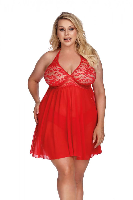 Red Babydoll Heather